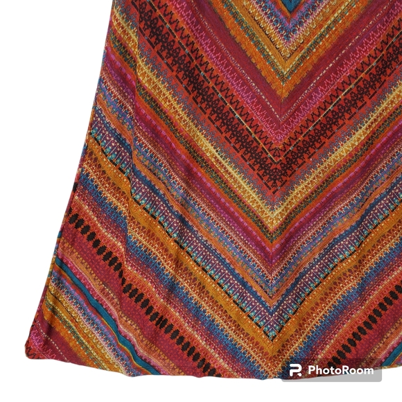 Boho Knit Maxi Skirt Retro Western Size XL - EUC! - Picture 8 of 14